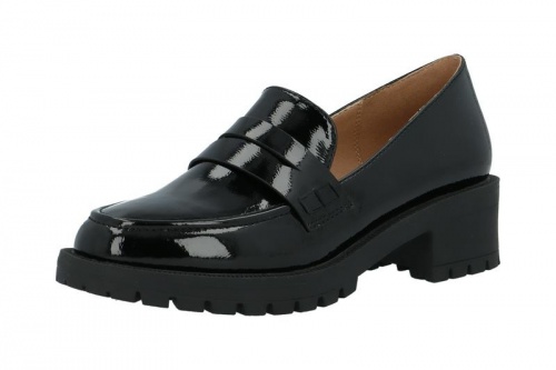 BIAPEARL Simple Penny Loafer Patent Aquarius - Black