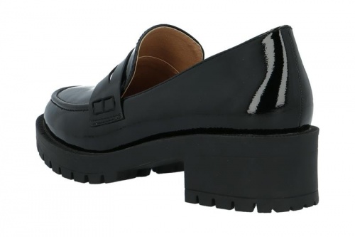 BIAPEARL Simple Penny Loafer Patent Aquarius - Black