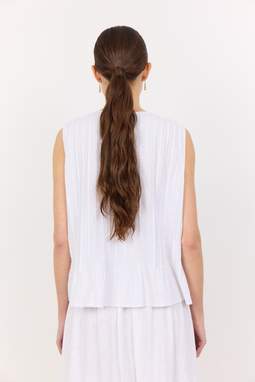 LR-NAJA 49 LINASISALDUSEGA top S25 - L100 - WHITE