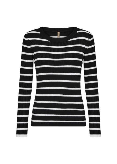 SC-DOLLIE STRIPE 777 pullover PS25 - 9999C BLACK COMBI