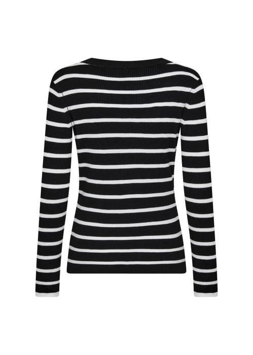 SC-DOLLIE STRIPE 777 pullover PS25 - 9999C BLACK COMBI