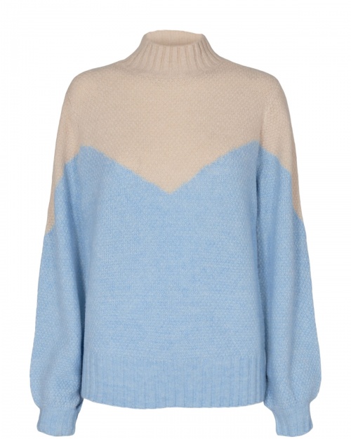 NUCALYPSO pullover LS - 3078 Cashmere Blue