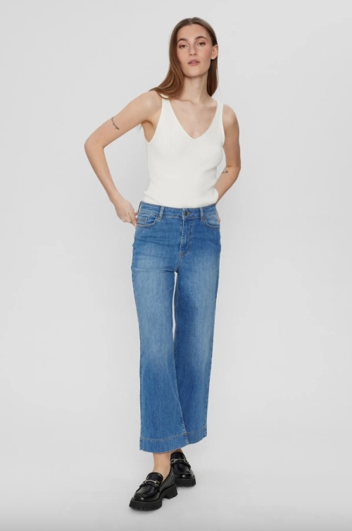 NUPARIS teksapüksid CROPPED LIGHT BLUE - 3010