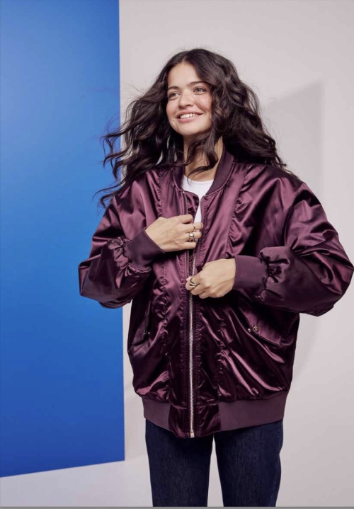 NUFRIA OVERSIZE BOMBER JAKK PF25 - 2721