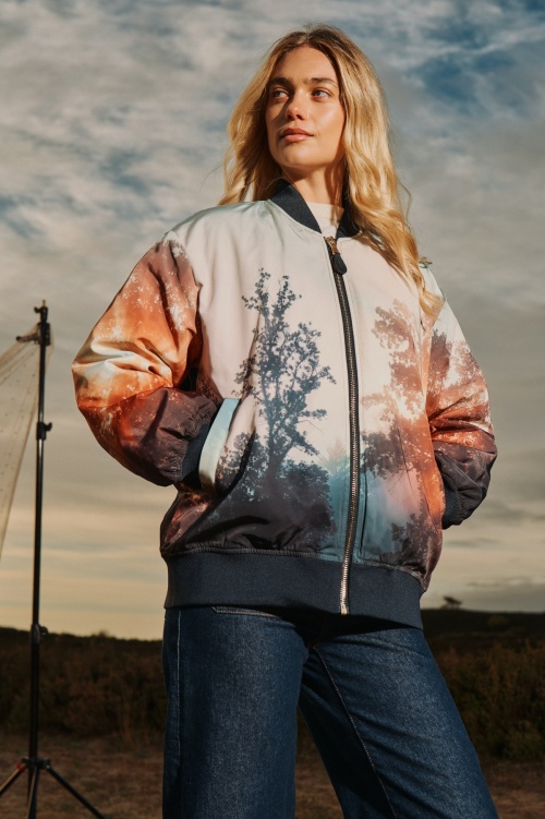NUDINISA OVERSIZE BOMBER JAKK PF26 - 2730